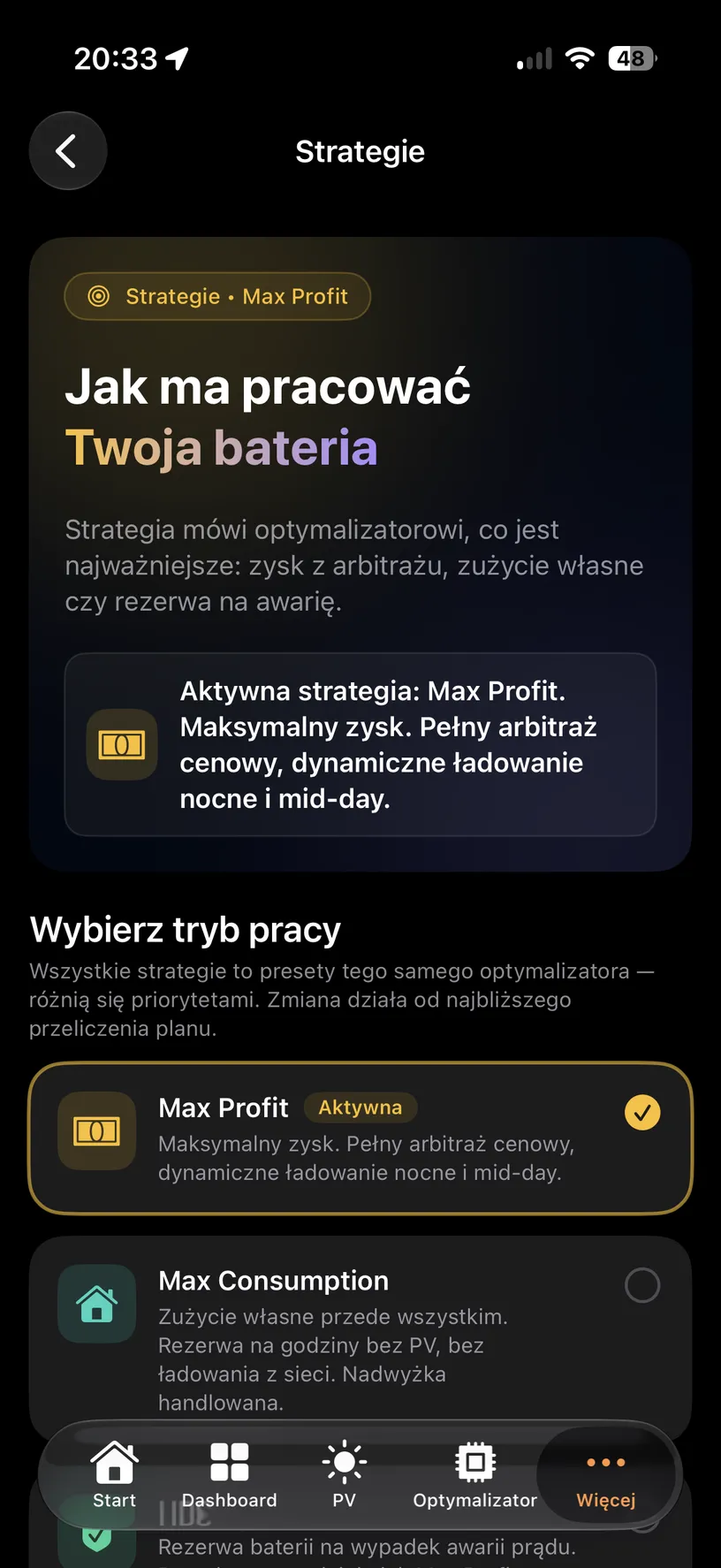 Ekran: sterowanie / strategie